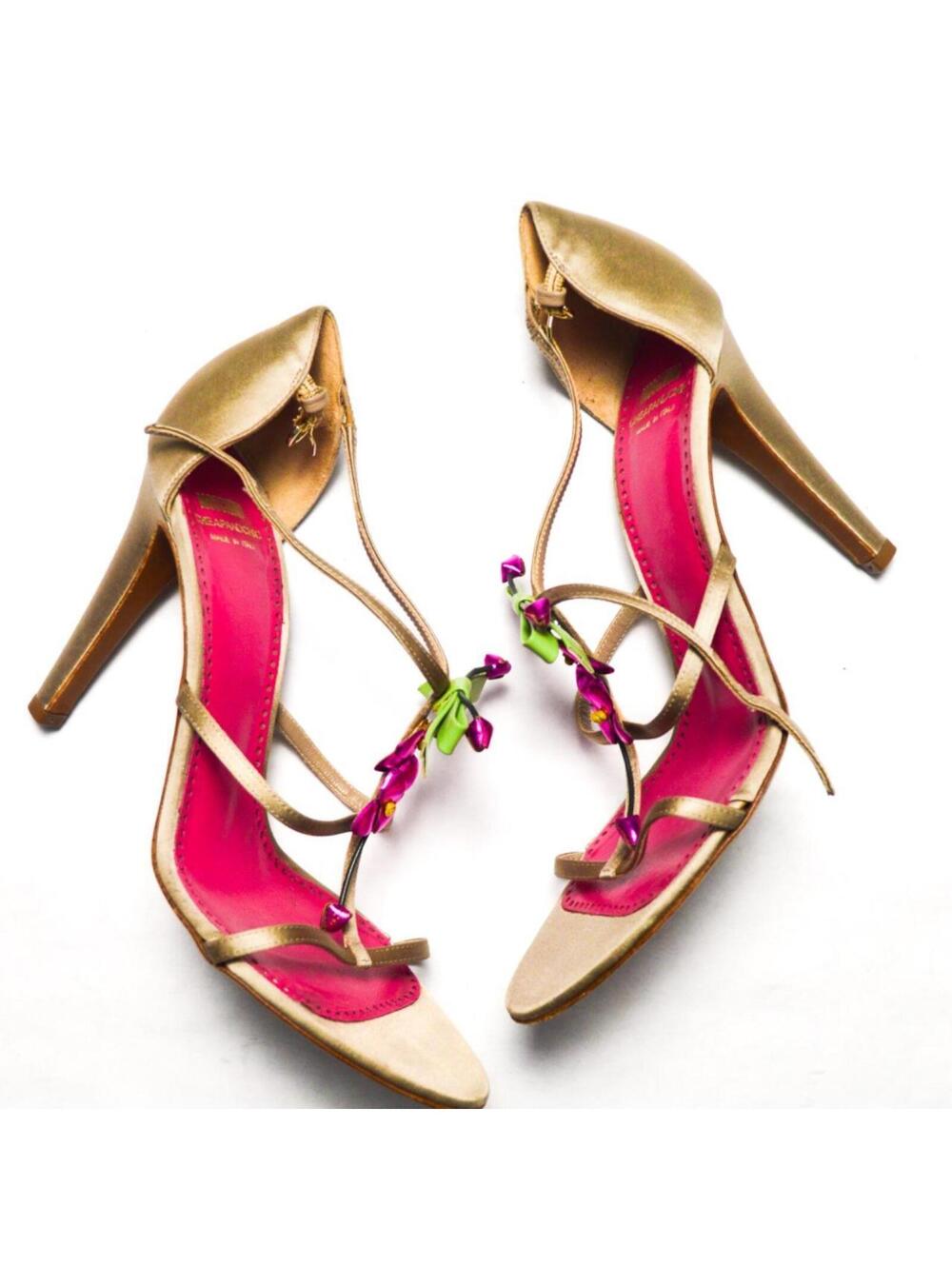 Bright Pink Moschino Cheap and Chic Floral Heels